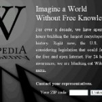 Media Supports Wikipedia Protest To SOPA And PIPA