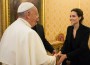 Angeline Jolie Meets Pope Francis After “Unbroken” Screening