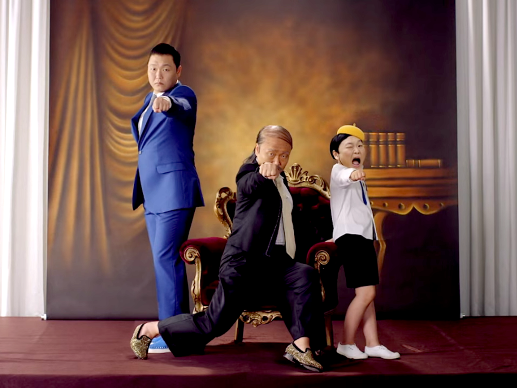 Screenshot from PSY's song Daddy (feat. CL of 2NE1)